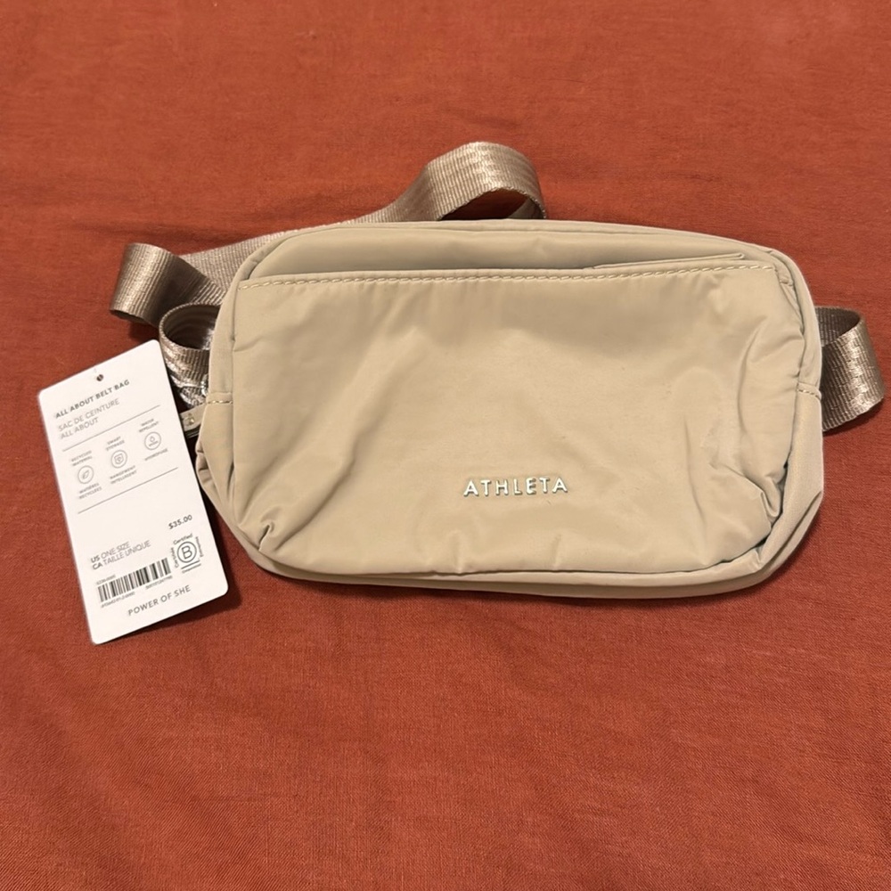 NWT Athleta Belt Bag Tan